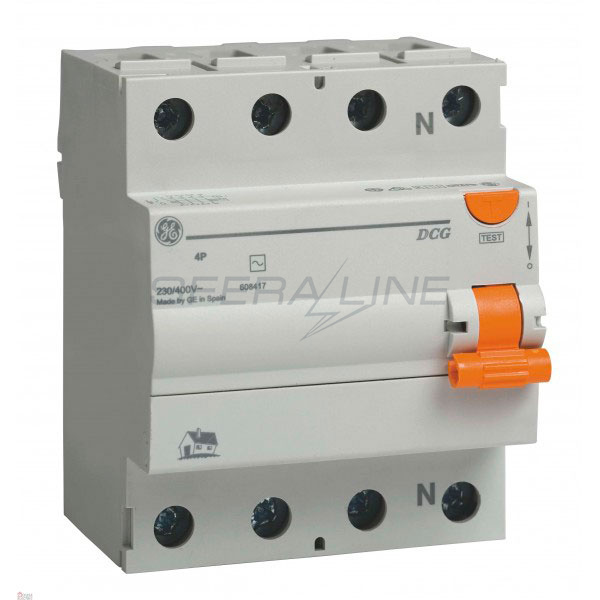 Пристрій захисного відключення DCG425/300, 4 полюси, 25А, тип AC, 300 мА